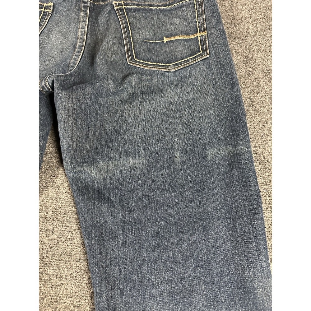 Ariat M5 Jeans Rebar Straight Men's Medium Wash Size 36 X 36 Whiskered * - Picture 12 of 14